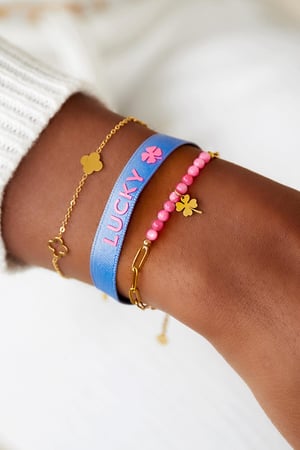 Set aus zwei Armbändern – Lucky Lila Polyester h5 Bild2